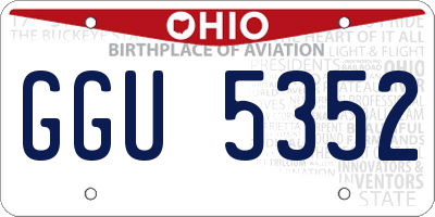 OH license plate GGU5352