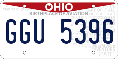 OH license plate GGU5396
