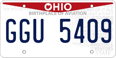 OH license plate GGU5409
