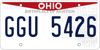 OH license plate GGU5426