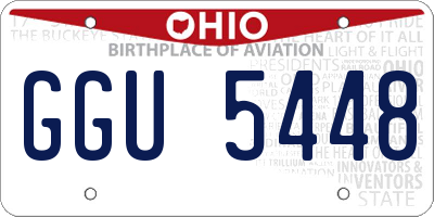 OH license plate GGU5448