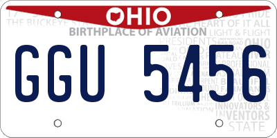OH license plate GGU5456