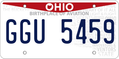 OH license plate GGU5459