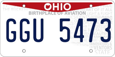 OH license plate GGU5473