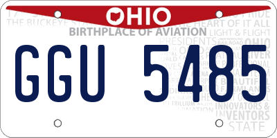 OH license plate GGU5485