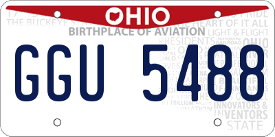 OH license plate GGU5488