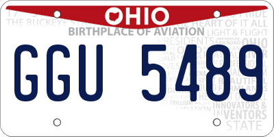 OH license plate GGU5489