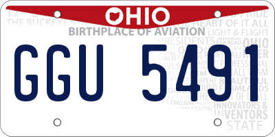 OH license plate GGU5491