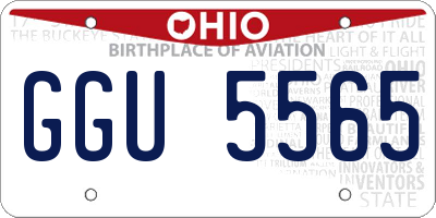 OH license plate GGU5565