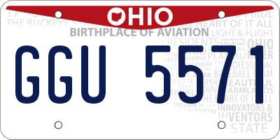 OH license plate GGU5571