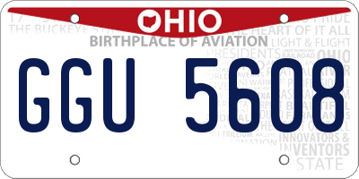 OH license plate GGU5608