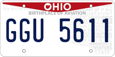 OH license plate GGU5611