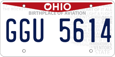 OH license plate GGU5614