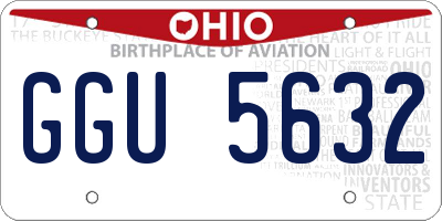 OH license plate GGU5632