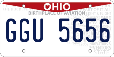 OH license plate GGU5656
