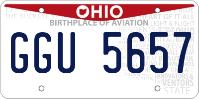 OH license plate GGU5657