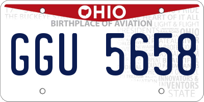 OH license plate GGU5658