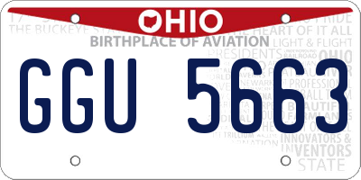OH license plate GGU5663