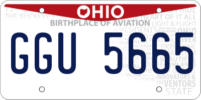 OH license plate GGU5665