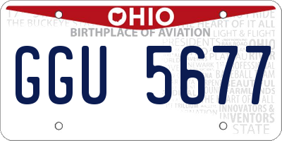 OH license plate GGU5677