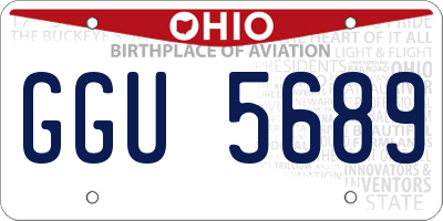 OH license plate GGU5689