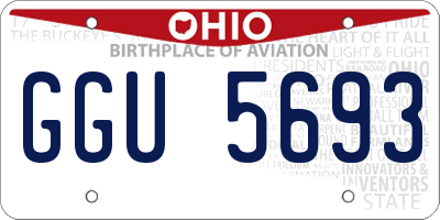 OH license plate GGU5693