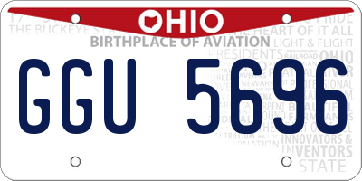 OH license plate GGU5696
