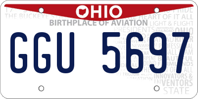 OH license plate GGU5697
