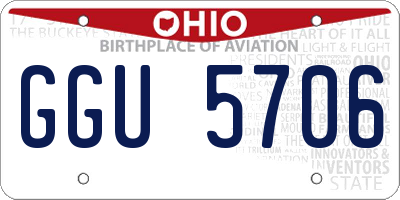OH license plate GGU5706