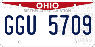 OH license plate GGU5709