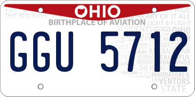 OH license plate GGU5712