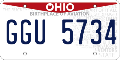 OH license plate GGU5734