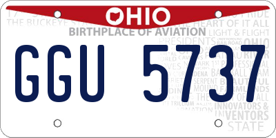 OH license plate GGU5737