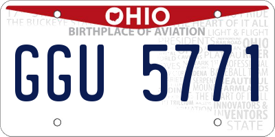 OH license plate GGU5771