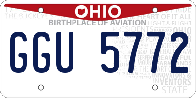 OH license plate GGU5772
