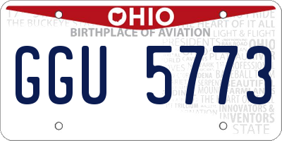 OH license plate GGU5773