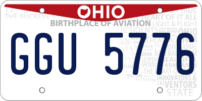 OH license plate GGU5776