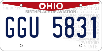OH license plate GGU5831