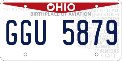 OH license plate GGU5879