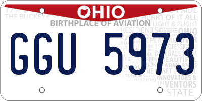 OH license plate GGU5973
