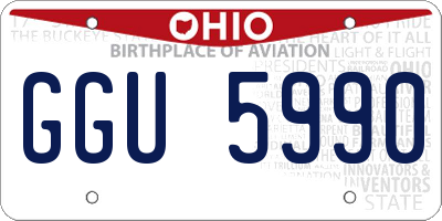 OH license plate GGU5990