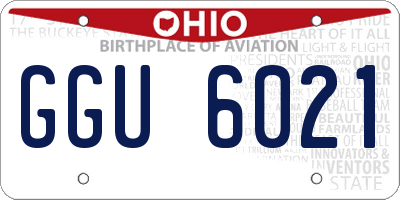 OH license plate GGU6021