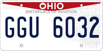 OH license plate GGU6032