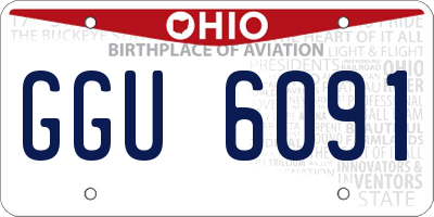 OH license plate GGU6091