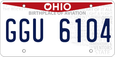 OH license plate GGU6104