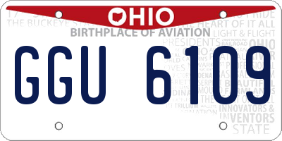 OH license plate GGU6109