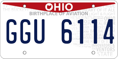 OH license plate GGU6114