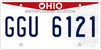 OH license plate GGU6121