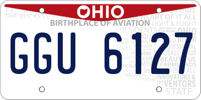 OH license plate GGU6127