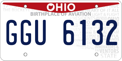 OH license plate GGU6132
